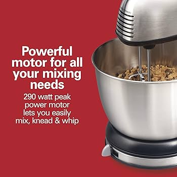 Hamilton Beach Classic Stand and Hand Mixer, 4 Quarts, 6